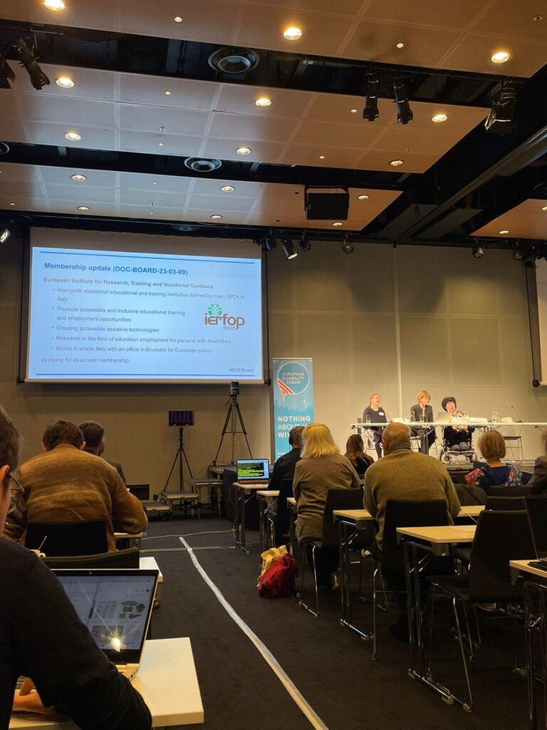 A Stoccolma l’European Disability Forum certifica la dimensione europea di Ierfop